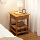 床头柜小型家用卧室实木置物架床边侧边收纳柜出租房用简易收纳柜