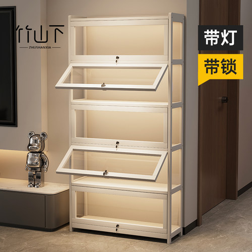 手办展示柜透明带灯亚克力展示盒