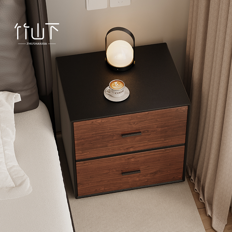 【进口实木】小型床头柜