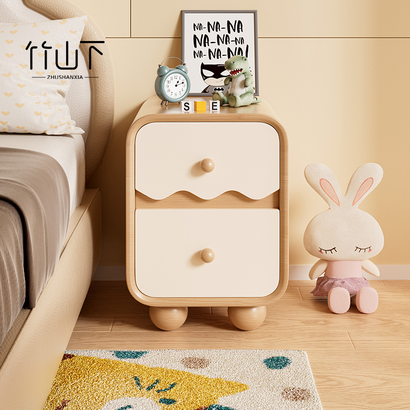 【进口实木】儿童床头柜