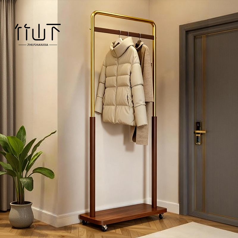 【进口实木】中古风衣帽架