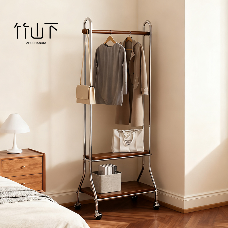 落地挂衣架卧室可移动金属衣帽架