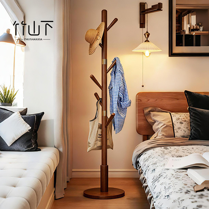 清仓价【进口实木】立式衣帽架
