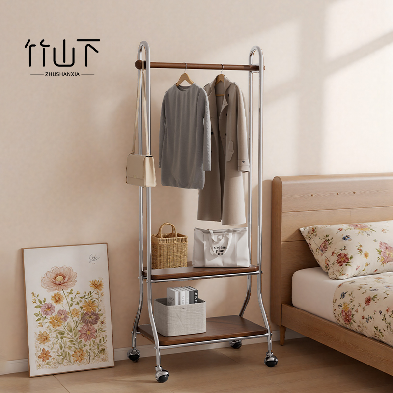 落地挂衣架卧室可移动金属衣帽架