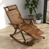 摇椅躺椅大人阳台家用休闲折叠竹子逍遥椅K老人懒人午睡午休摇摇