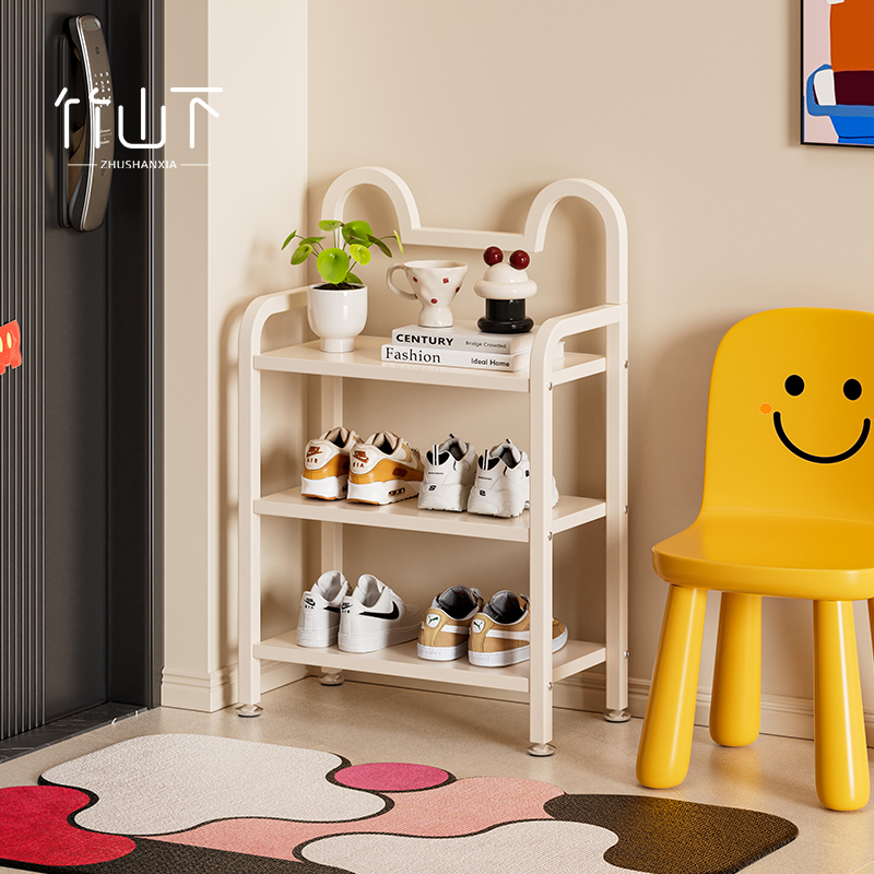 【猫耳鞋架】奶油风优质碳钢