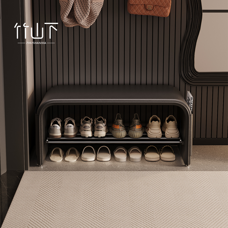 换鞋凳家用入户门口可坐鞋柜坐凳一体鞋架轻奢高级感进门穿鞋凳