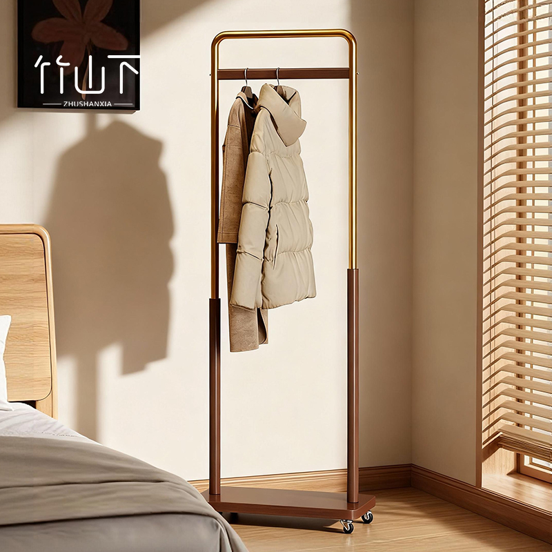 【进口实木】中古风衣帽架