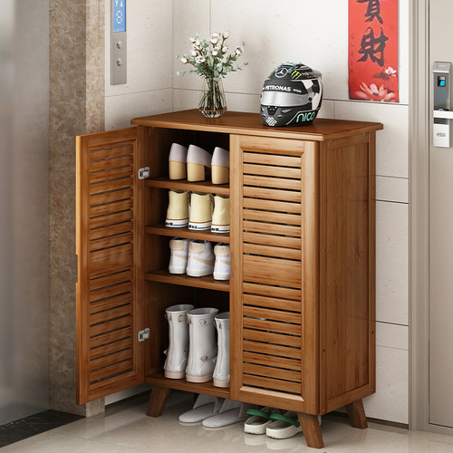 竹山下简约现代电梯口鞋柜