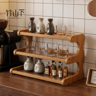 杯子收纳置物架桌面杯架餐边柜水吧台面茶杯咖啡马克杯放置展示架