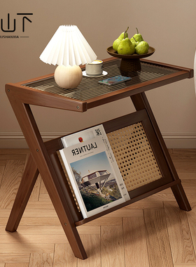 沙发边几创意极简客厅阳台边桌床头迷你置物架日式侧茶角几小桌子