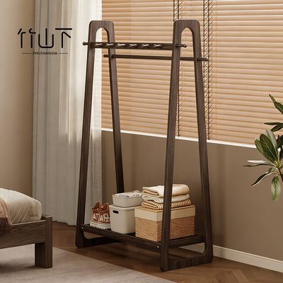 实木挂衣架落地式家用卧室衣帽架