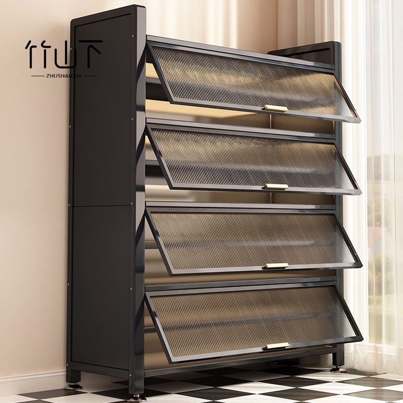 钢制鞋柜家用门口多层鞋架入户防尘楼道大容量落地收纳储物玄关柜,住宅家具,鞋架,淘宝优惠券,粉丝福利购,淘宝优惠卷
