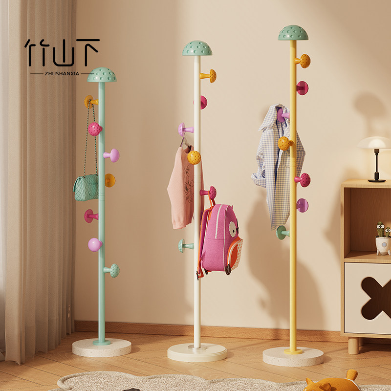 落地挂衣架卧室新款小型衣帽架家用客厅立式次净衣架置物架挂包架