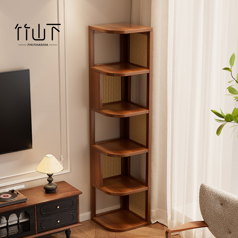 【实木书架】转角收纳稳固不晃