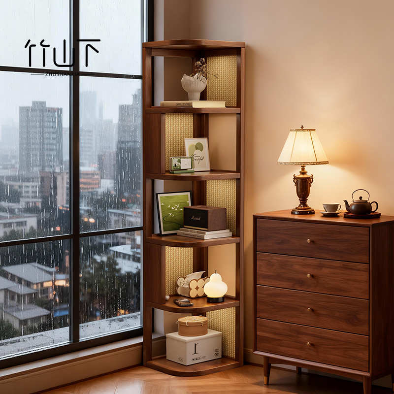 【热卖新品】实木转角置物架书架