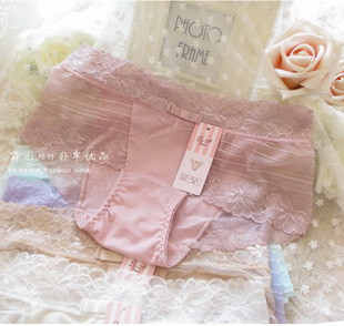 莫代尔蕾丝内裤 K227女士中腰性感透气薄款