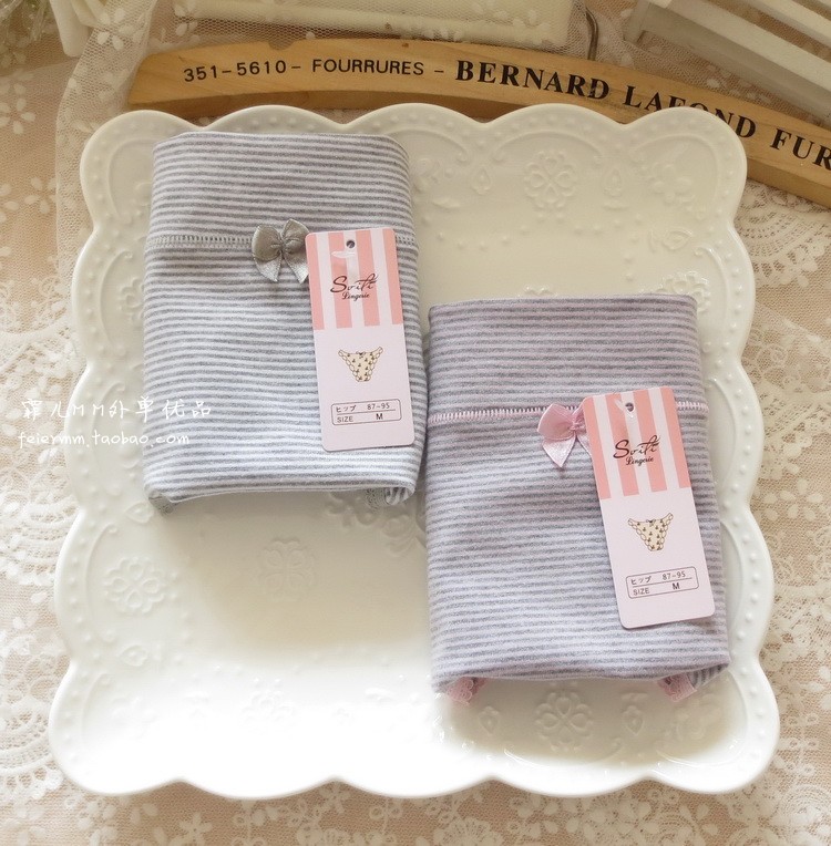 女士内裤日单纯棉包臀好穿大码