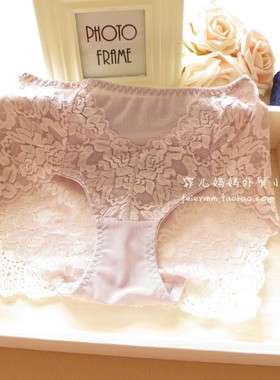 K09舒适女士内裤中高腰蕾丝性感透气包臀无痕包臀女式短裤加大码