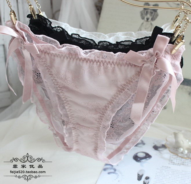 柔软性感蕾丝女生内裤大蝴蝶结