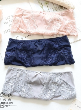 N307舒适女士内裤中高腰网纱蕾丝包臀性感无痕女生女式短裤加大码