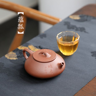 昊陶 蕴瓢 观澜 暗香 石瓢 紫泥 手工梅花陶刻宜兴 原矿 紫砂茶壶