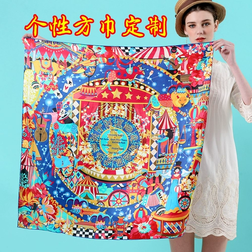 Хлопковый детский шарф, делается под заказ, с печатью вашего логотипа, подарок на день рождения