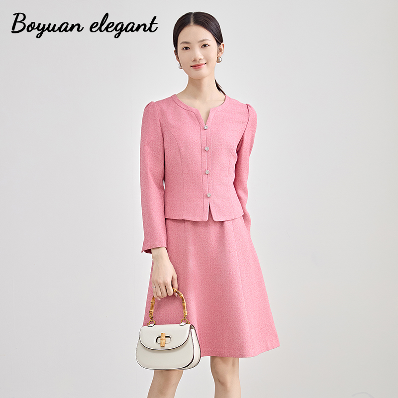 法式高端小香风连衣裙女