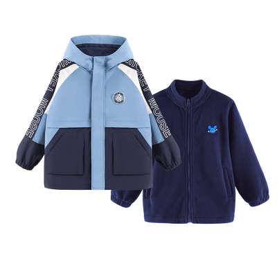 迪士尼男童冲锋衣防风衣