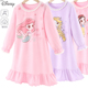 纯棉长袖 睡裙2025新款 儿童公主家居服秋季 迪士尼女童睡衣春装 童装