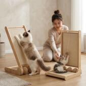 型猫抓板立式 折叠耐磨不掉屑大号猫爪板贴墙耐抓防抓沙发猫用品