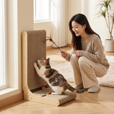 猫抓板立式贴墙耐磨不掉屑大号型