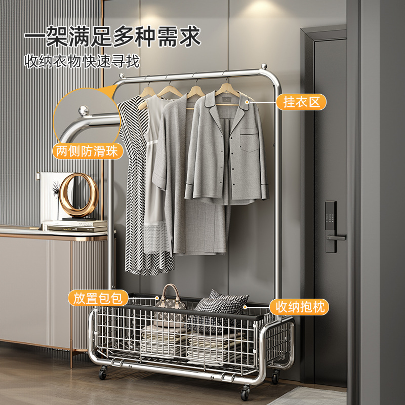 衣架落地卧室挂衣架可移动家用