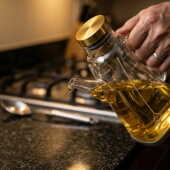 耐热玻璃油壶装 油容器大口径油罐家用厨房防漏油瓶子酱油醋调料瓶