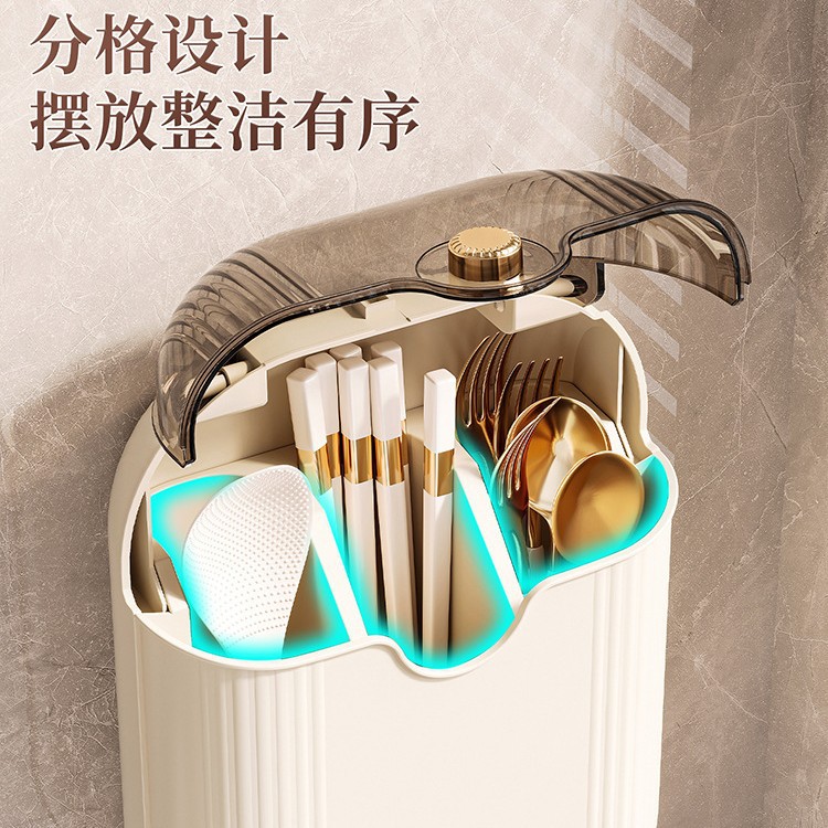 筷子收纳盒厨房筷子筒娄壁挂式