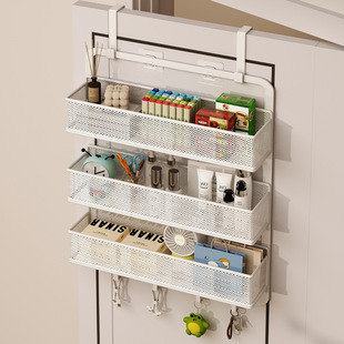 入户门后挂钩置物架门上免打孔挂衣架挂门后挂篮超薄衣柜包包架子