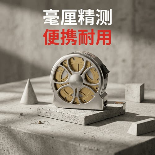 镂空卷尺米不锈钢圈尺小型家用
