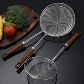 大漏勺不锈钢家用捞饺子捞面勺过滤网火锅线漏油炸厨房笊篱YSD001