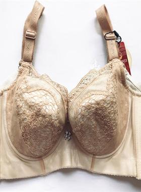 蕾丝薄款舒适有钢圈文胸罩聚拢调整型收副乳上托防下垂女内衣8366