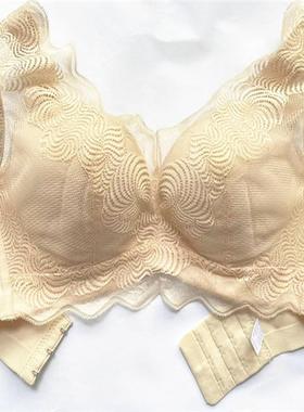 背心式蕾丝中厚舒适无钢圈文胸罩聚拢调整型收副乳女士内衣4252