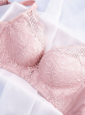 品牌蕾丝薄款舒适无钢圈文胸罩聚拢调整型收副乳上托女士内衣2103