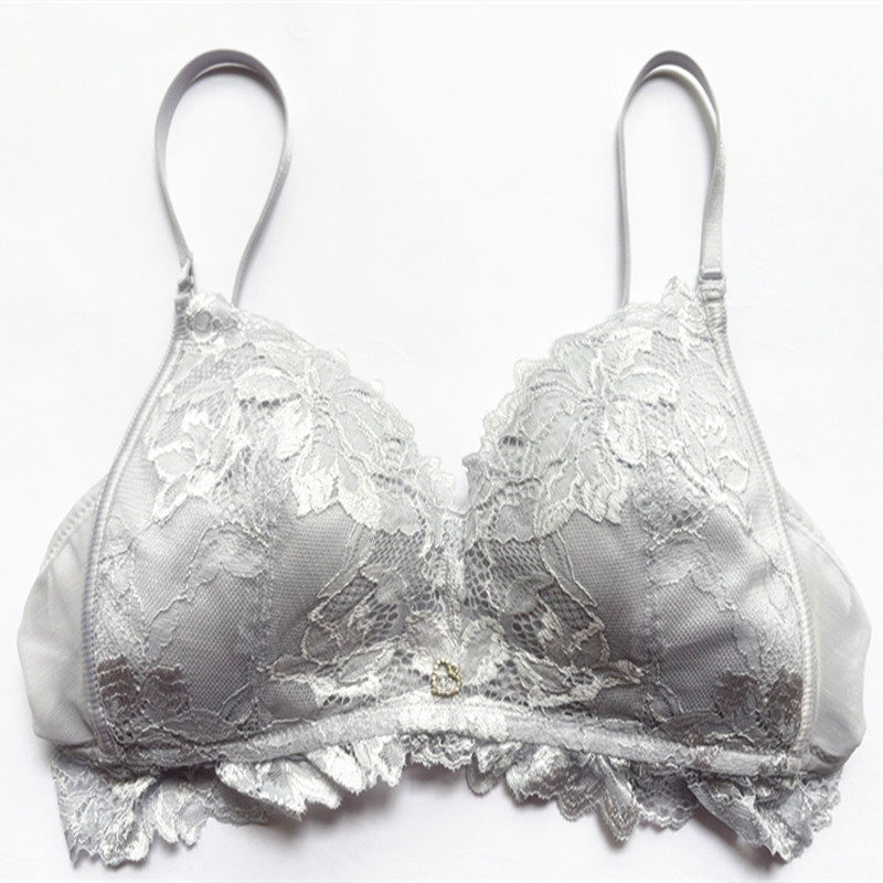 跨境新款欧美大码内衣薄杯蕾丝聚拢上托防下垂舒适女士内衣2515