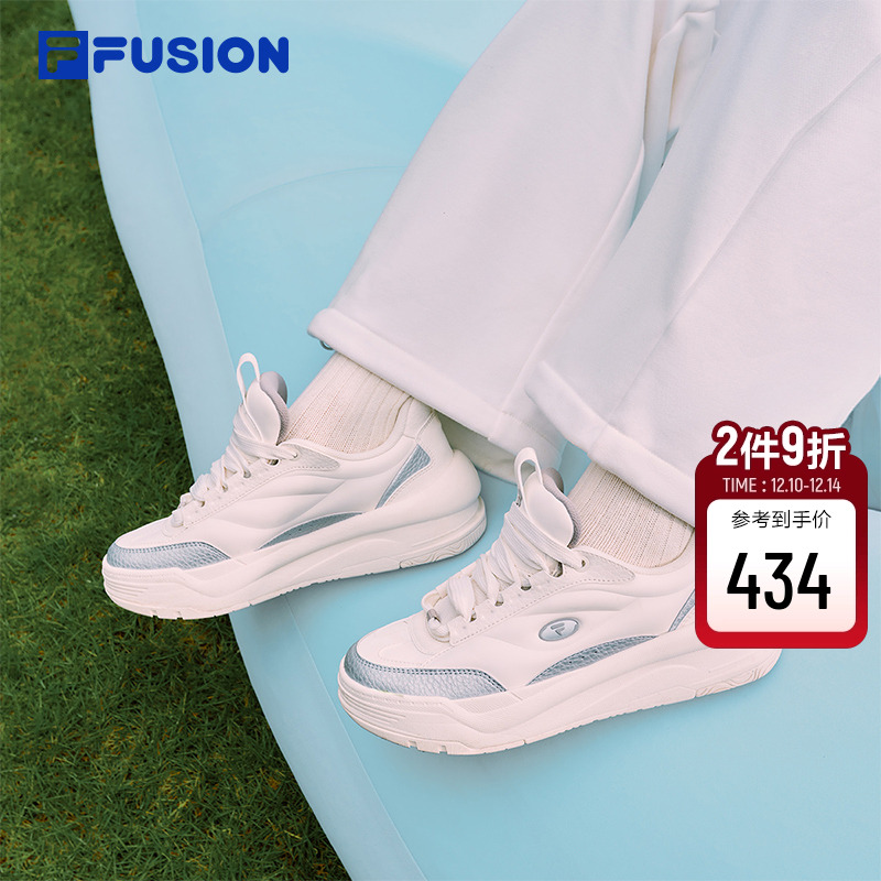 PENGPENG丨赵露思同款FILA FUSION斐乐女鞋厚底板鞋冬新款面包鞋