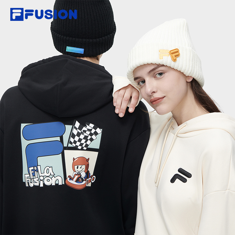 FILAFUSION斐乐情侣连帽卫衣