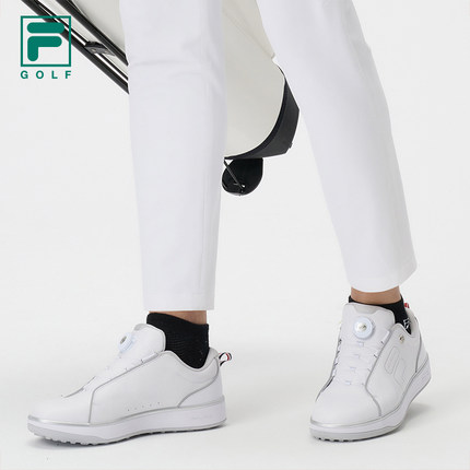 FILA斐乐官方男鞋GF 1911 TRAINER软钉高尔夫球鞋秋季新款