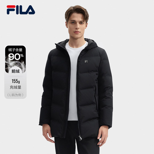 FILA斐乐男子中长款羽绒服