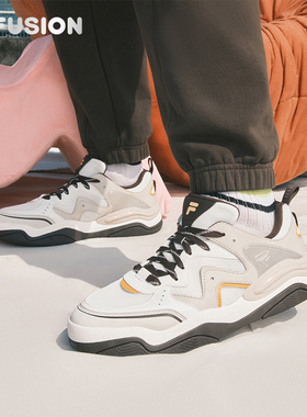 KICK 3丨章昊同款 FILA FUSION斐乐情侣板鞋夏季新款男鞋透气女鞋