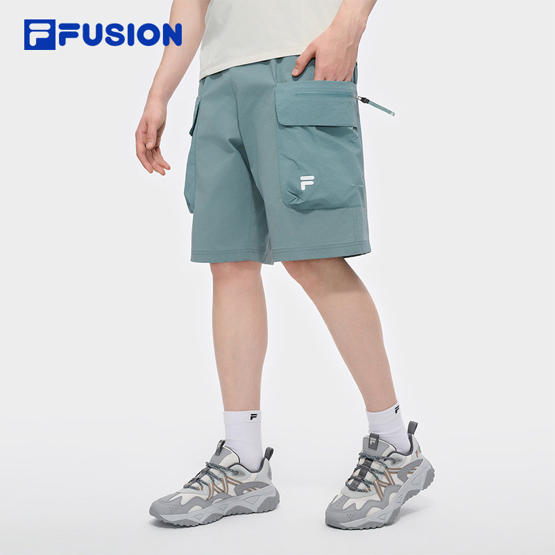 FILAFUSION斐乐潮牌梭织五分裤