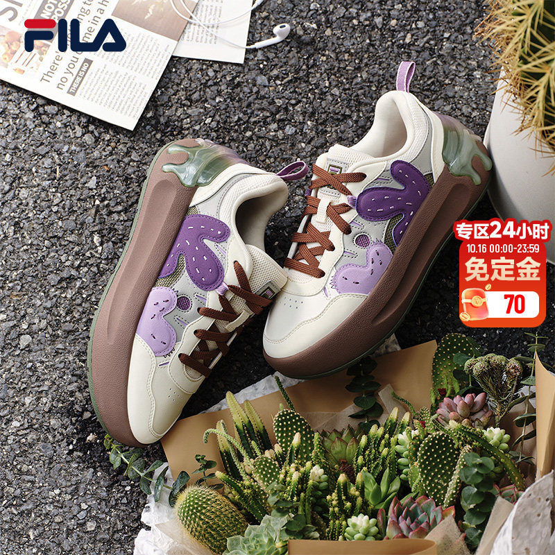 斐乐仙人掌丨FILA 增高面包鞋女子厚底摩登板鞋时尚休闲运动鞋子