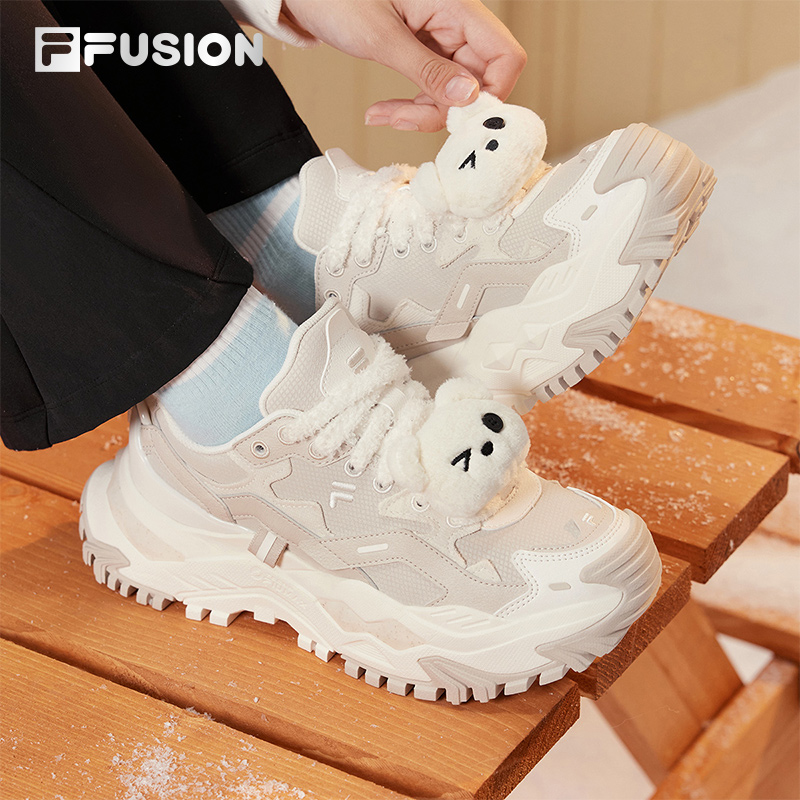 硬糖丨FILA FUSION 斐乐官方厚底女鞋增高老爹鞋休闲鞋秋季运动鞋